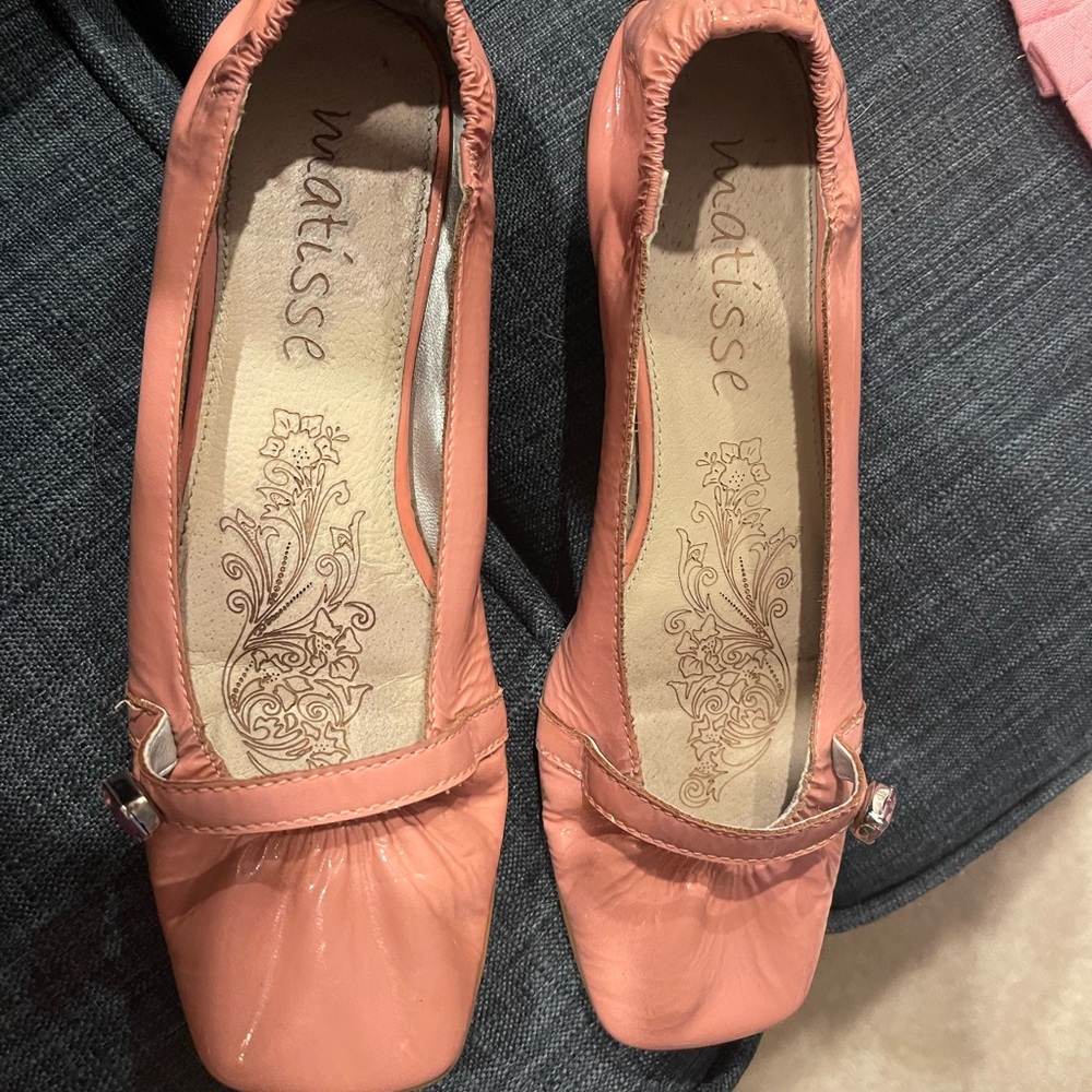 Matisse Women's Pink Patent Baby Heel Made In Brazil